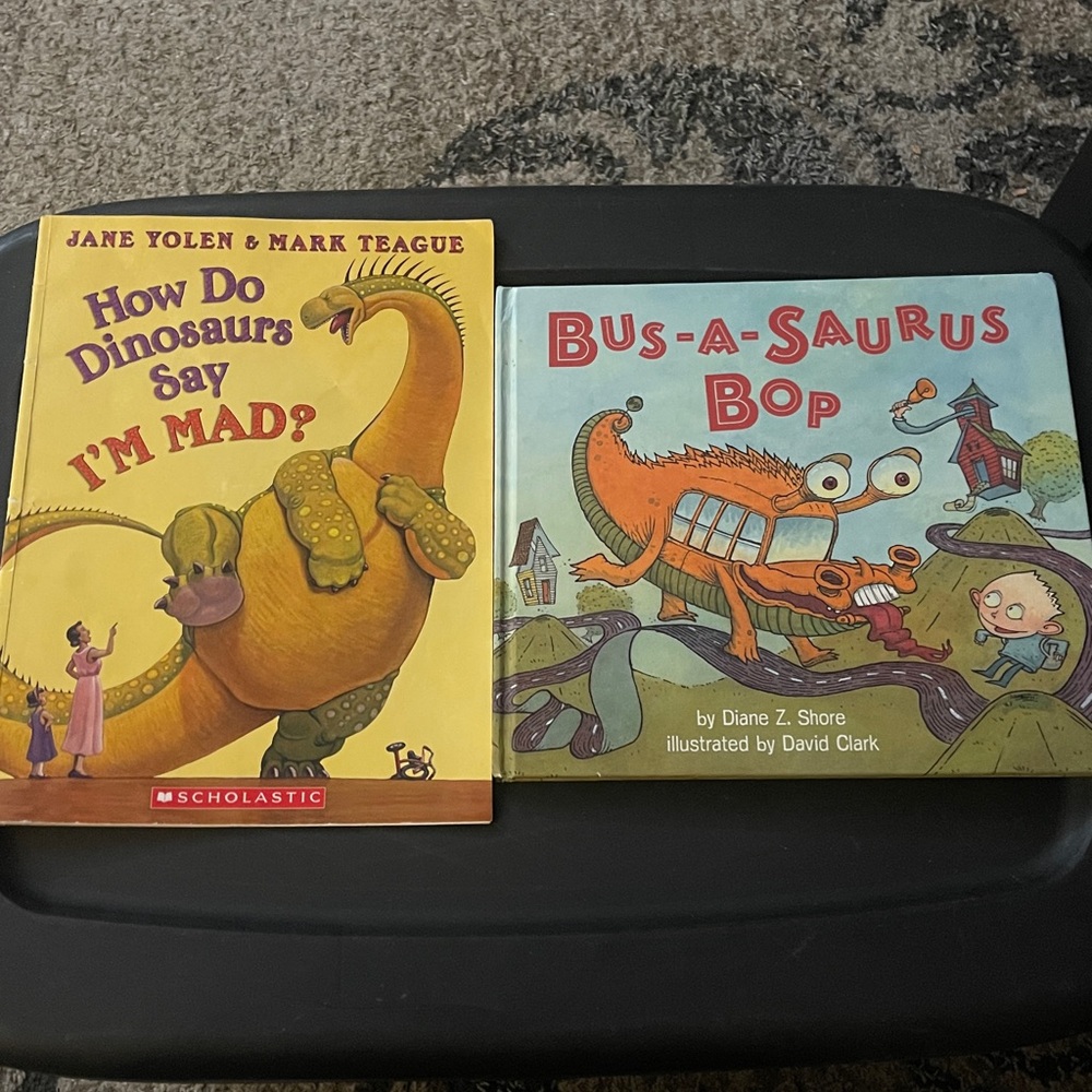 Children's Dinosaur Books Set